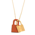 18K O'Kelly Orange Pendant Hermes Necklace