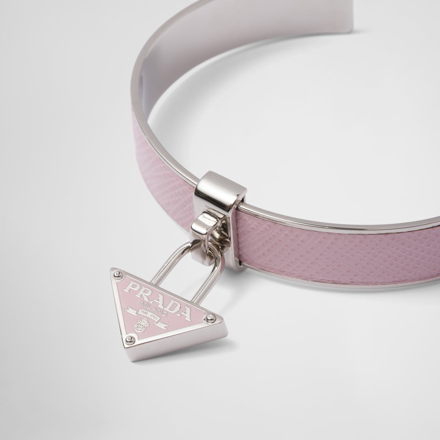 18K Prada Triangle Charm Cuff Bracelet