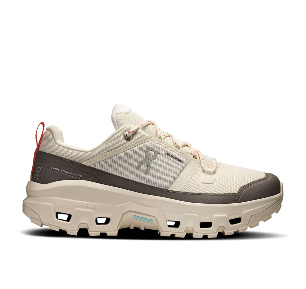 ON Women's Cloudrock Low Waterproof Ivory