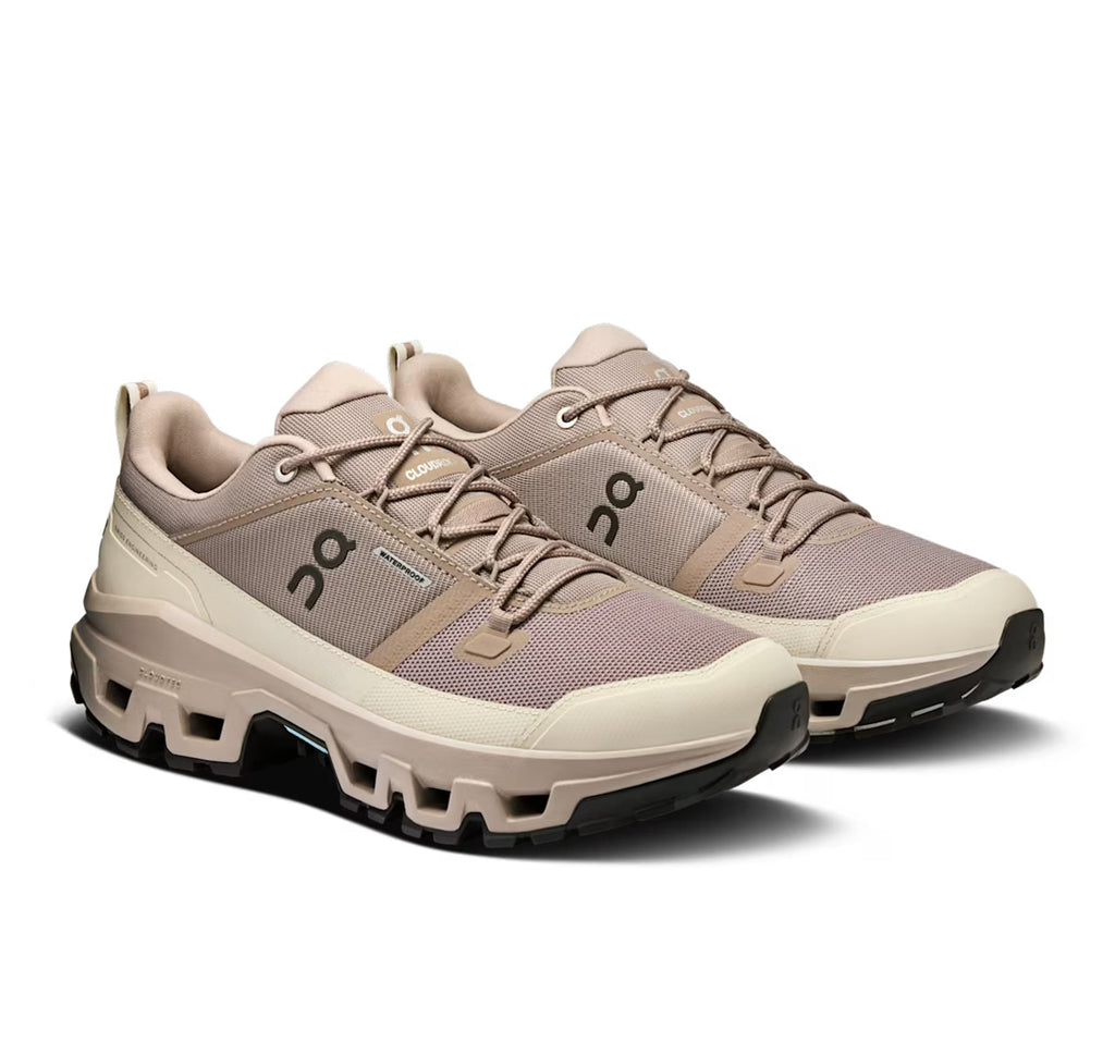 ON Men's Cloudrock Low Waterproof Cinder/Fog