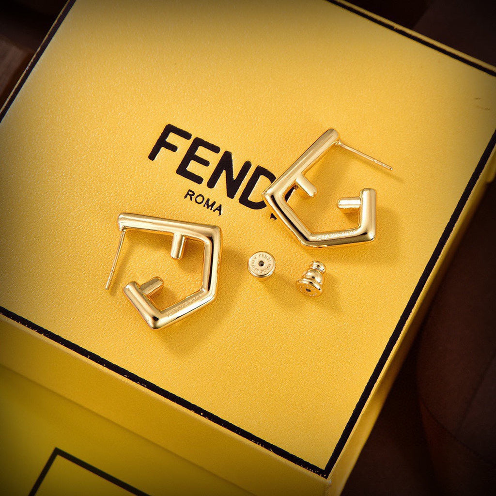 18K Fendi First Earrings