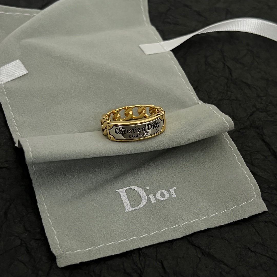 18K Dior Couture Chain Link Ring