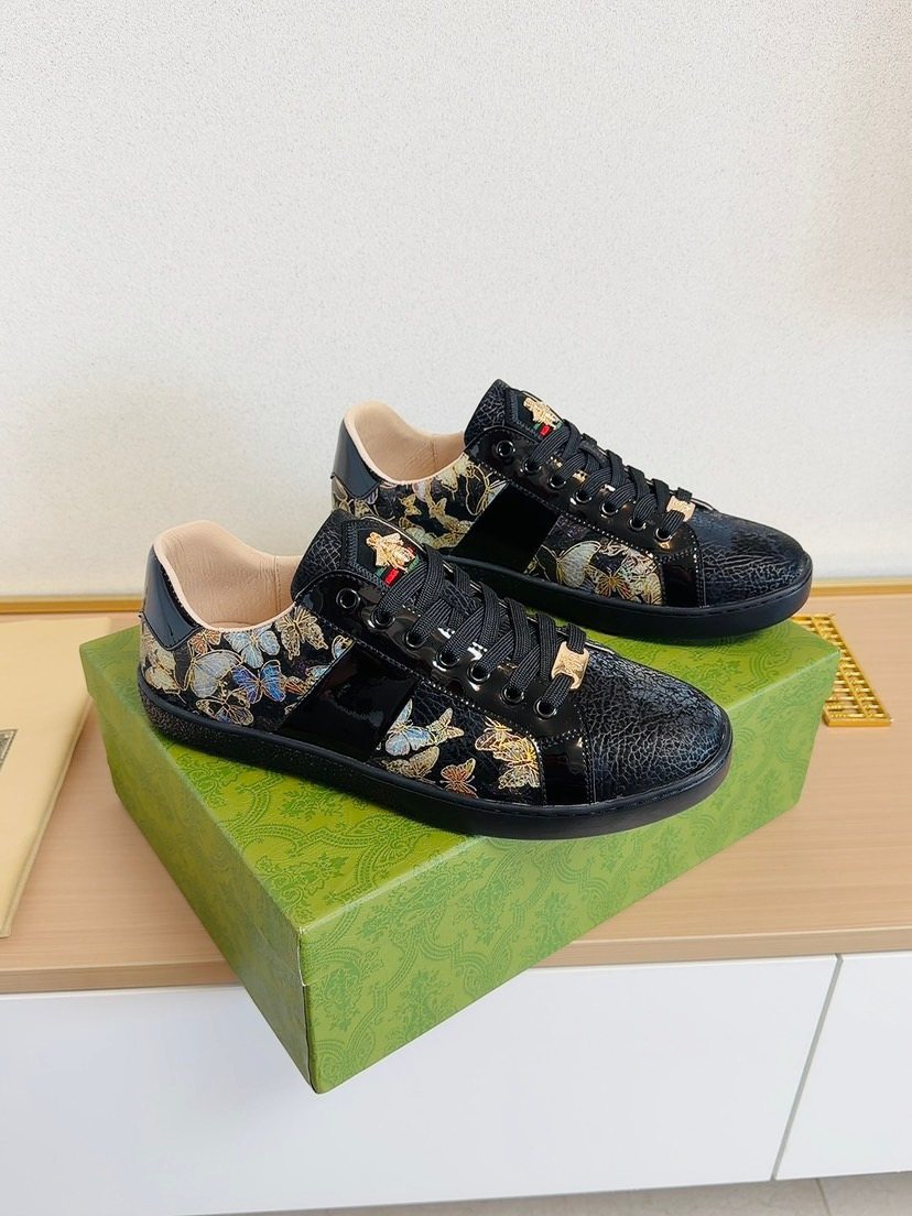 Gucci Floral Panel Sneakers — front