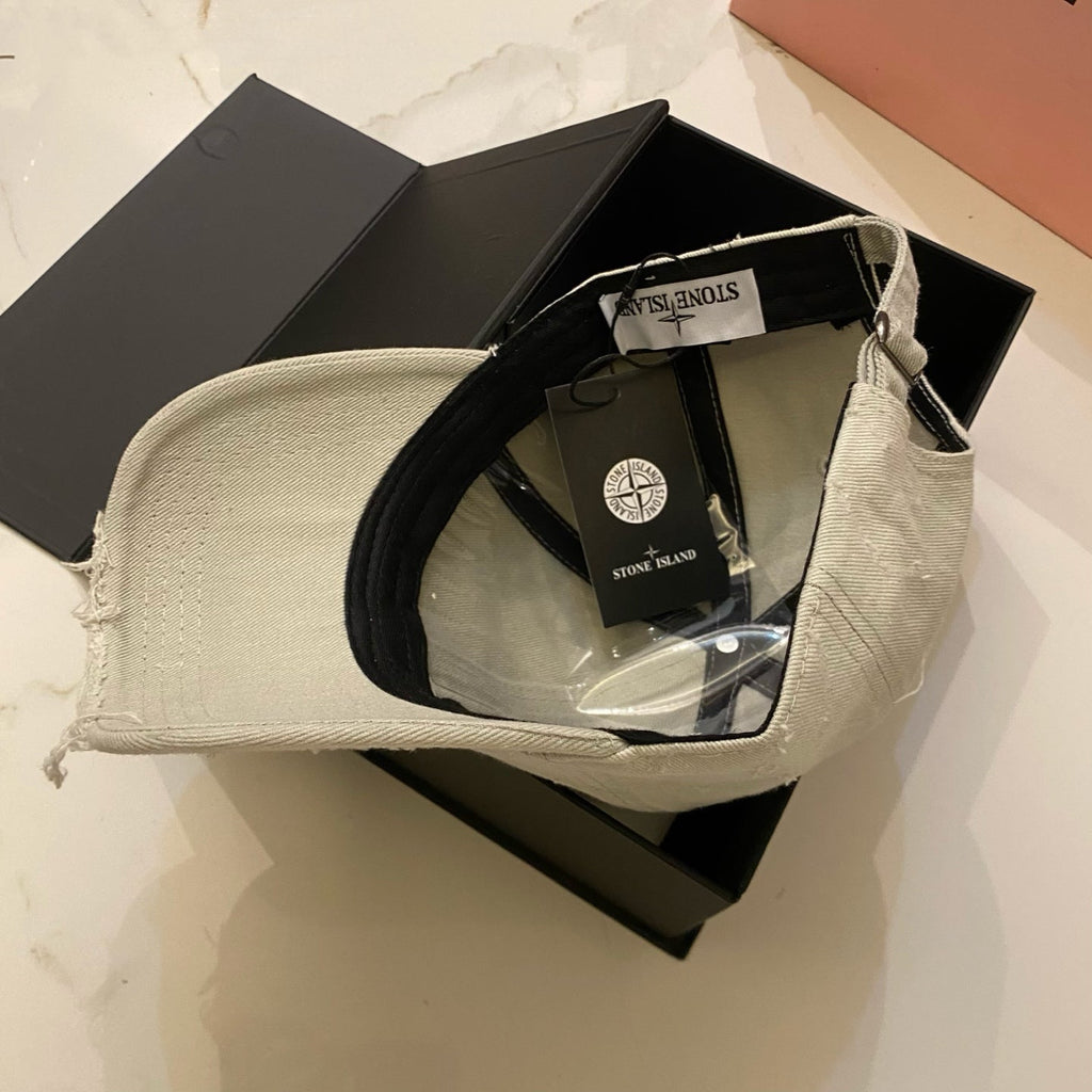 Stone Island Distressed Washed Baseball Cap