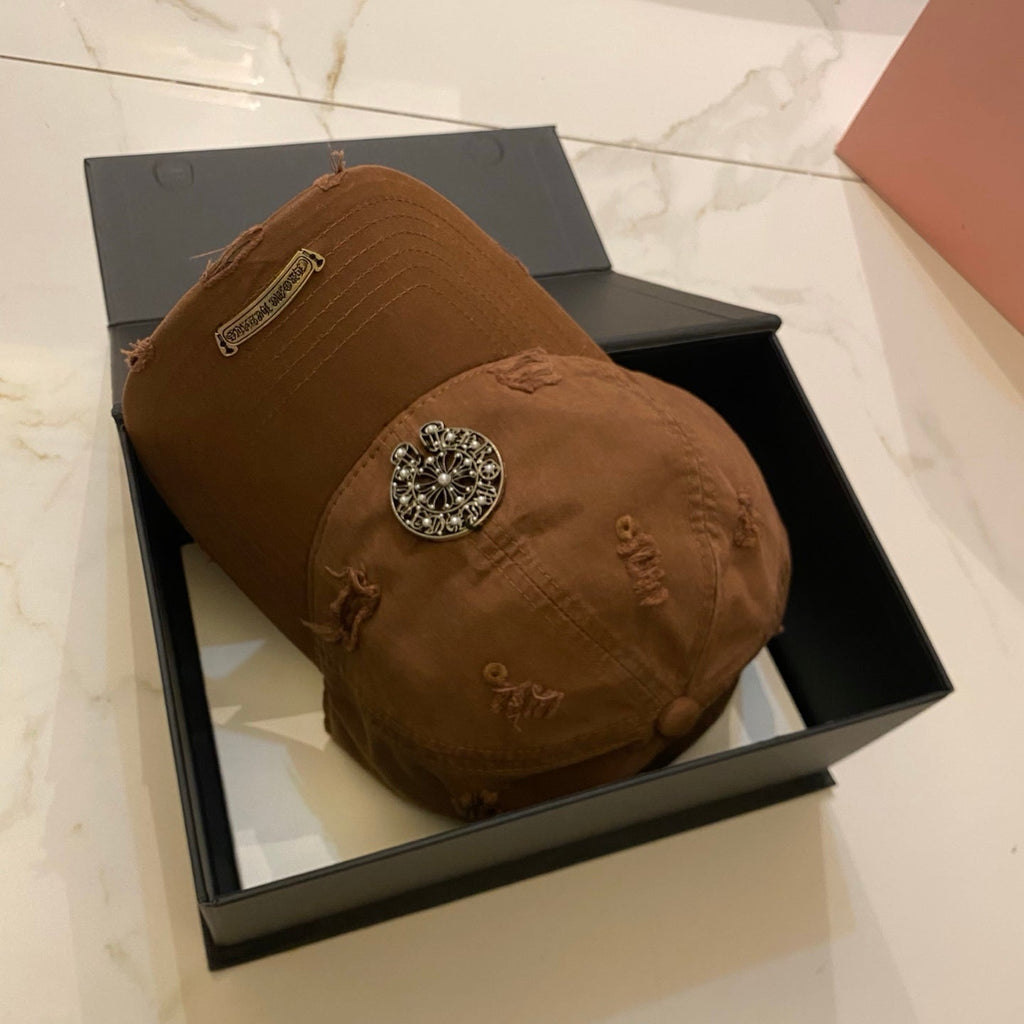 Chrome Hearts Distressed Baseball Cap