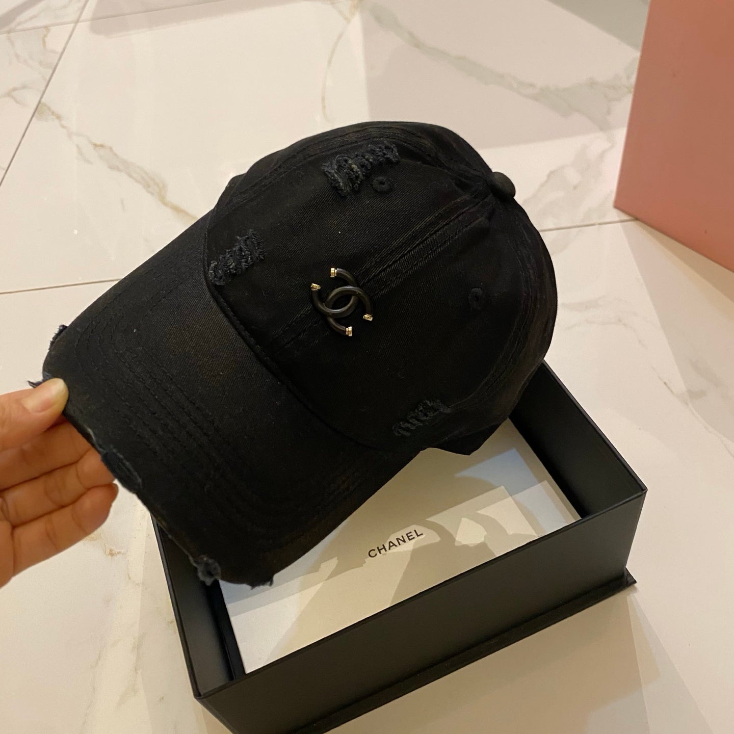 CHANEL Dopamine Color Baseball Cap