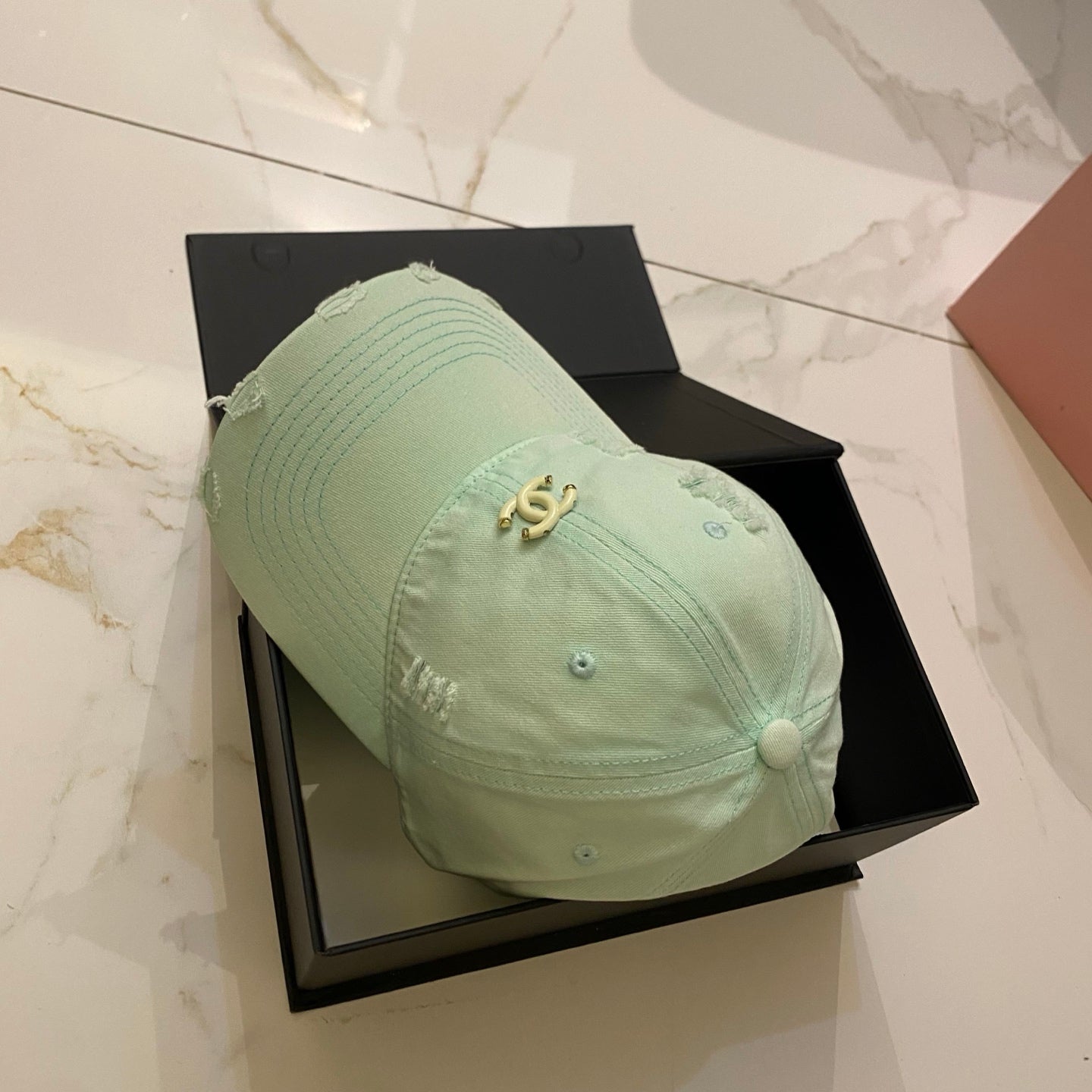 CHANEL Dopamine Color Baseball Cap