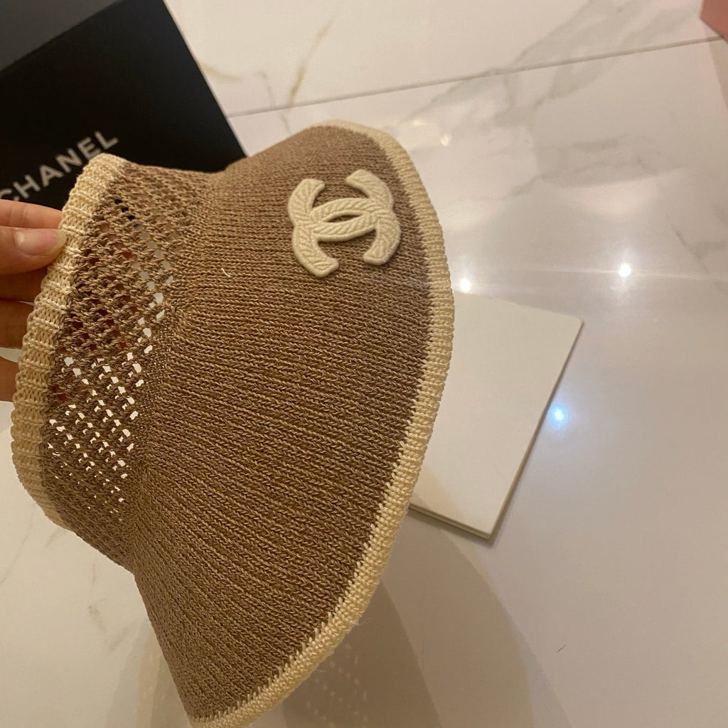 CHANEL Knitted Sun Visor Hat