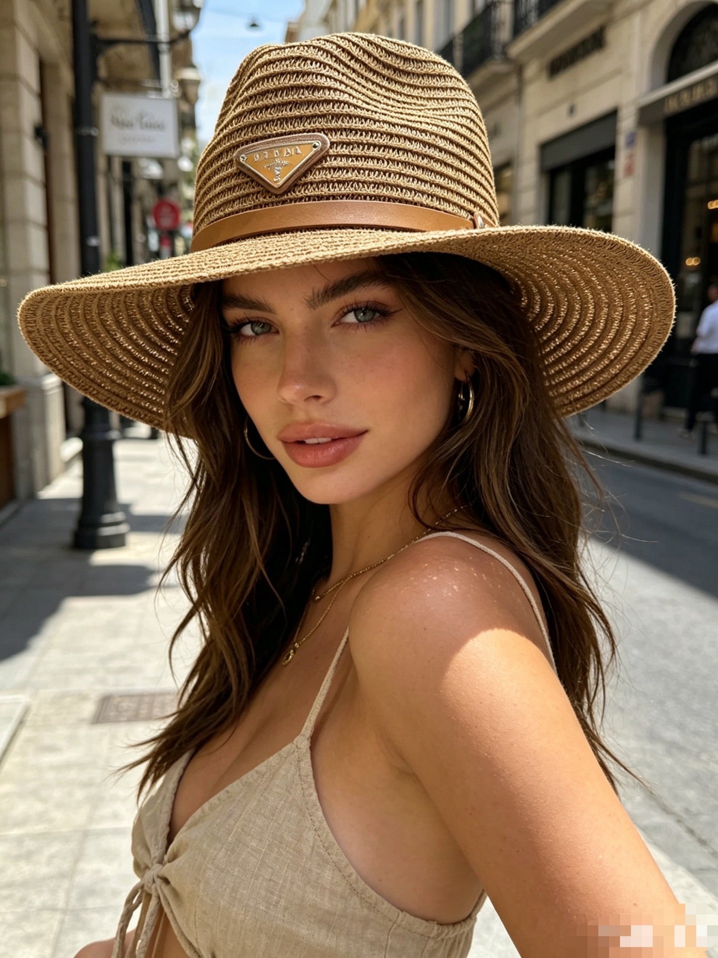PRADA French Luxury Straw Sun Hat